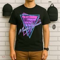 Retro Miami Beach Vintage 80s Beach Souvenir T-Shirt thumb 6