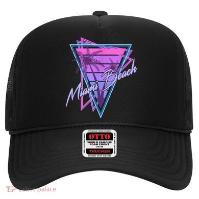 Retro Miami Beach Vintage 80s Beach Souvenir Hat