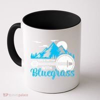 Retro Mountain Banjo Life Is Better With Bluegrass Gift Coffee Mug thumb 0