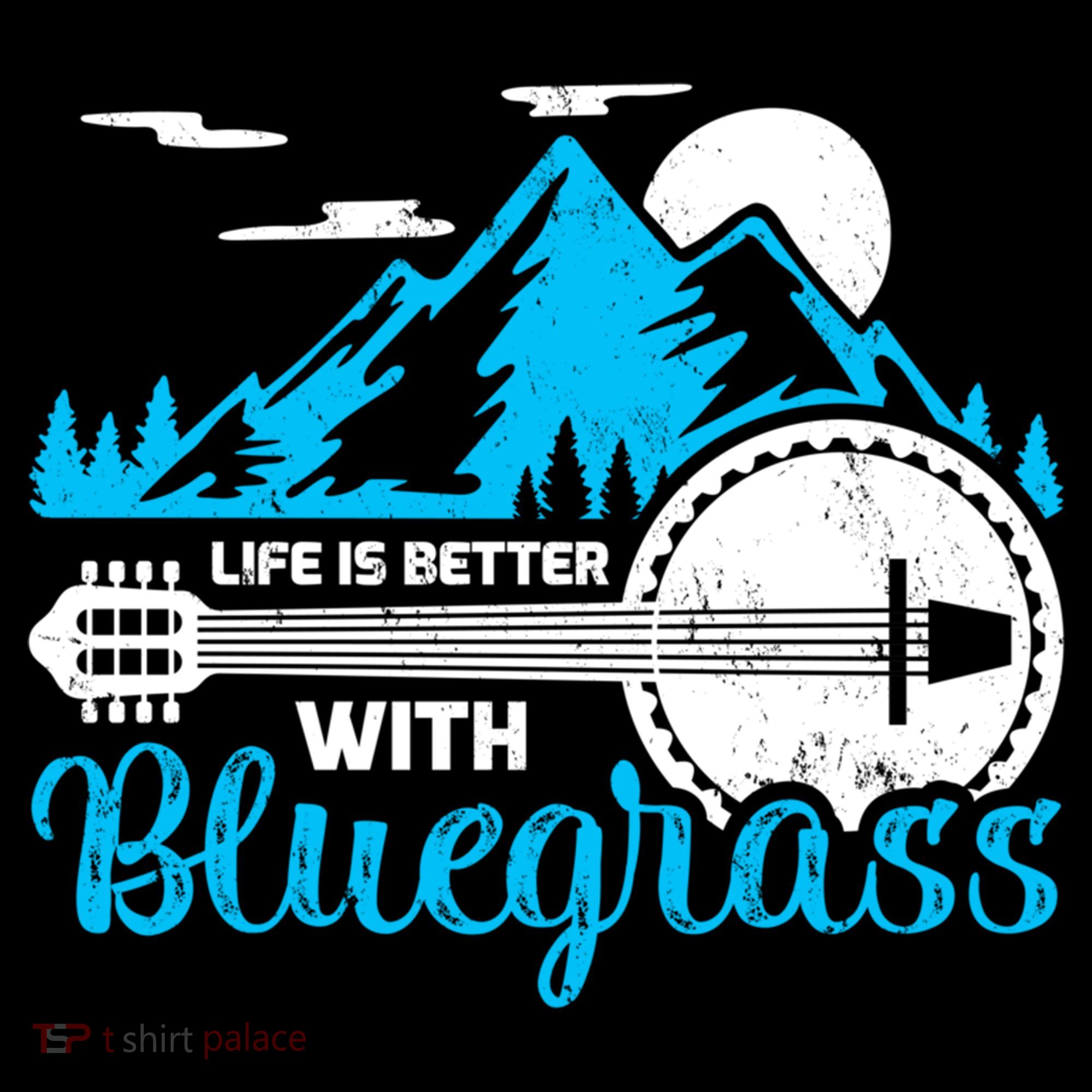 Retro Mountain Banjo Life Is Better With Bluegrass Gift Coffee Mug