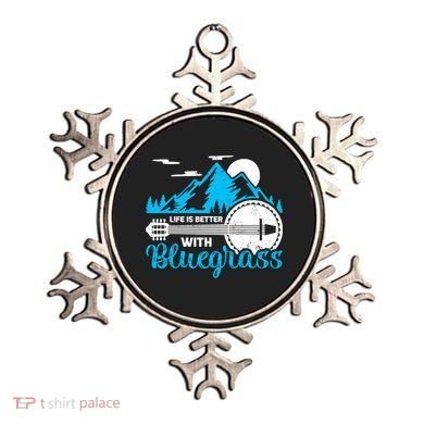 Retro Mountain Banjo Life Is Better With Bluegrass Gift Ornament