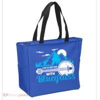 Retro Mountain Banjo Life Is Better With Bluegrass Gift Tote Bag thumb 2