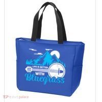 Retro Mountain Banjo Life Is Better With Bluegrass Gift Tote Bag thumb 3