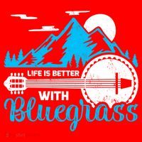 Retro Mountain Banjo Life Is Better With Bluegrass Gift Santa Hat thumb 1