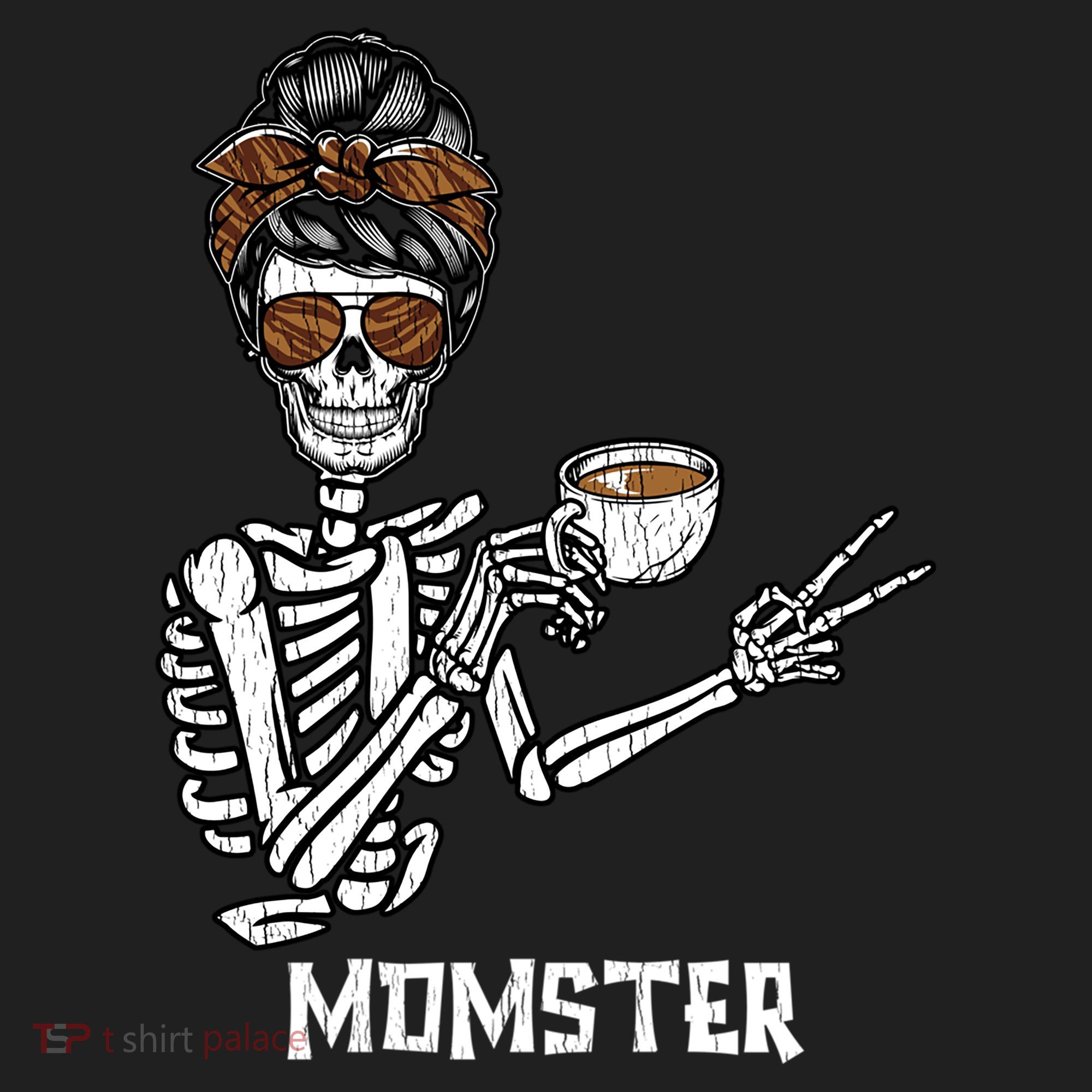 Retro Messy Bun Skeleton Ing Coffee Momster Mama Mom Great Gift Hat