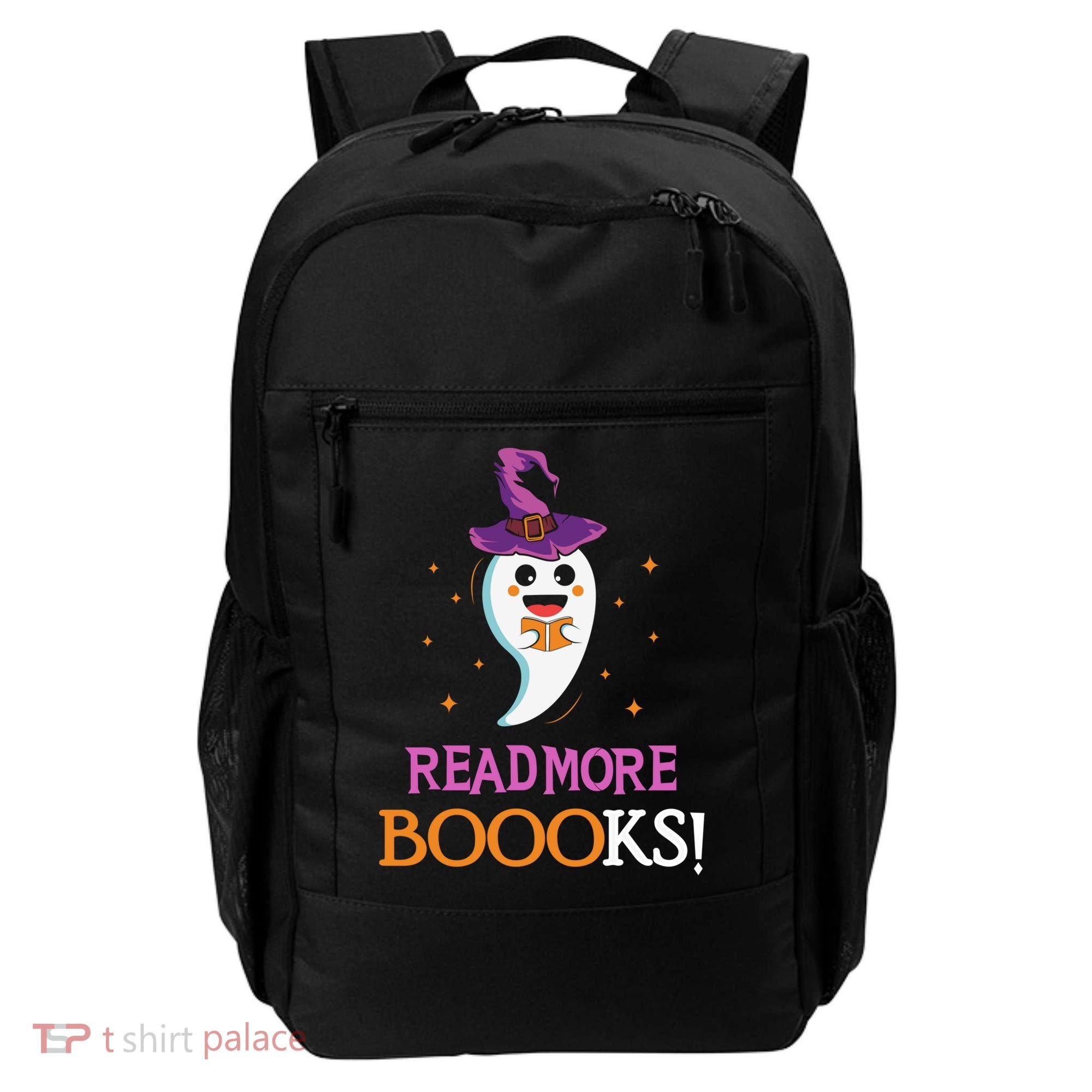 Read More Books Boo Halloween Costume Reading Lover Ghost Gift Backpack