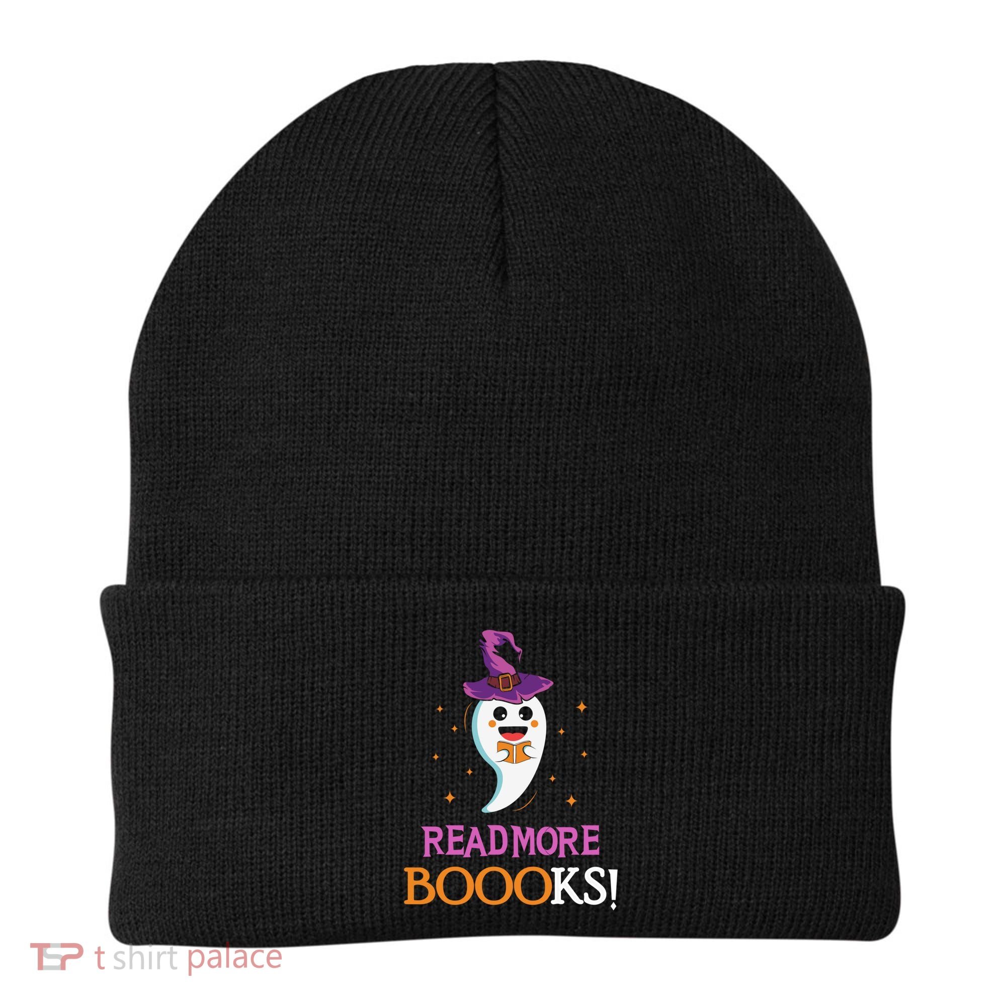 Read More Books Boo Halloween Costume Reading Lover Ghost Gift Beanie