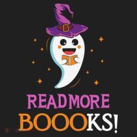 Read More Books Boo Halloween Costume Reading Lover Ghost Gift Beanie thumb 2