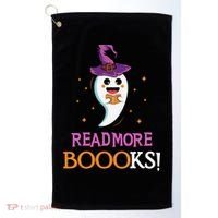 Read More Books Boo Halloween Costume Reading Lover Ghost Gift Golf Towel thumb 0