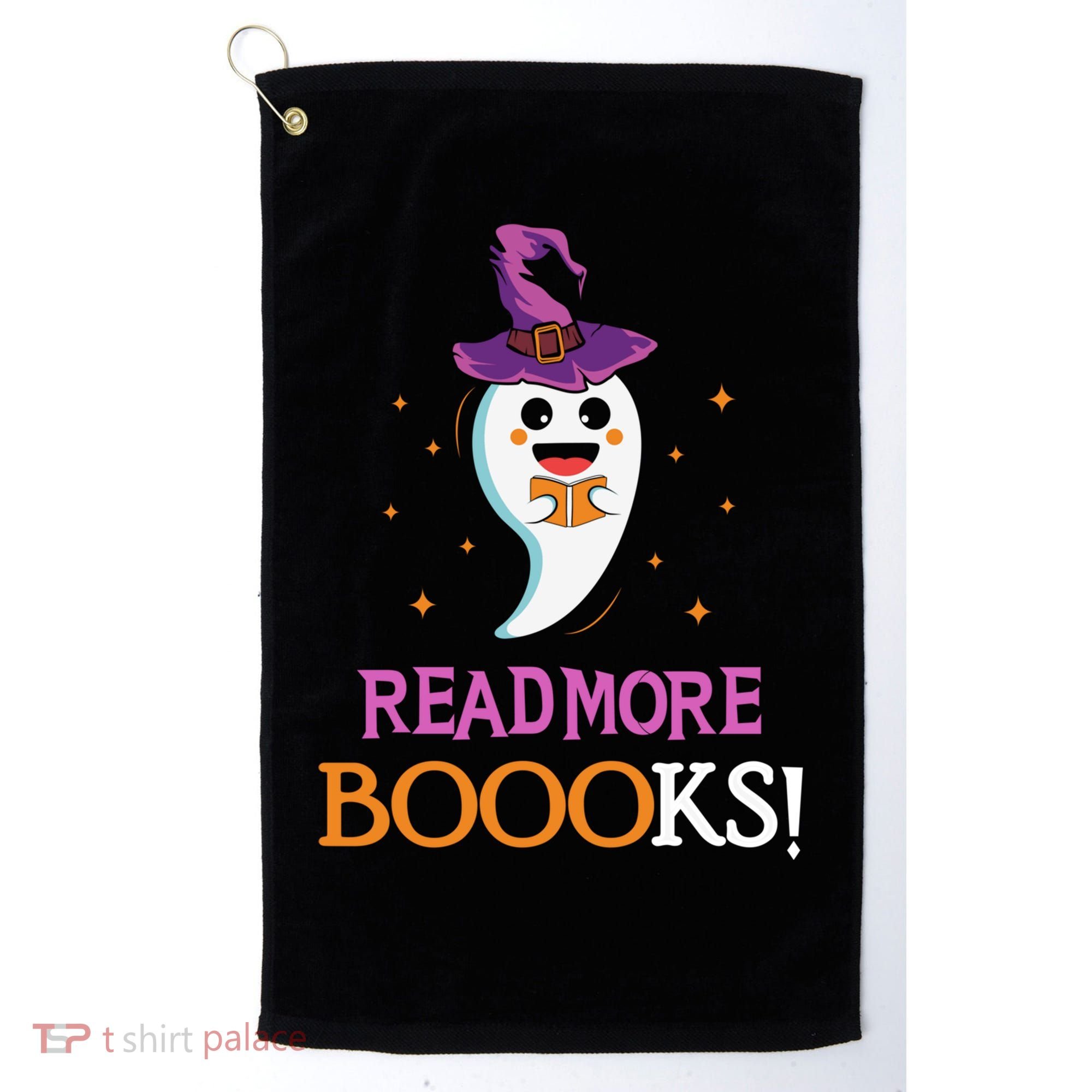 Read More Books Boo Halloween Costume Reading Lover Ghost Gift Golf Towel