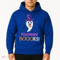 Read More Books Boo Halloween Costume Reading Lover Ghost Gift Hoodie thumb 2