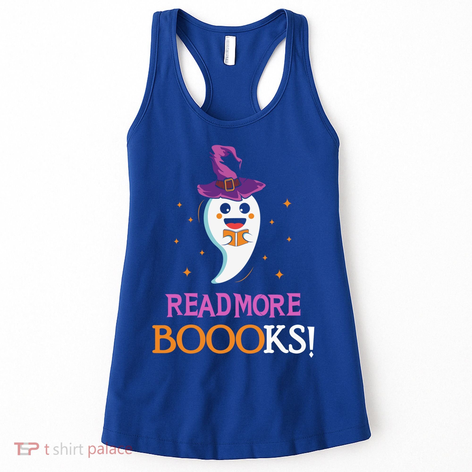 Read More Books Boo Halloween Costume Reading Lover Ghost Gift Women's Tank Top
