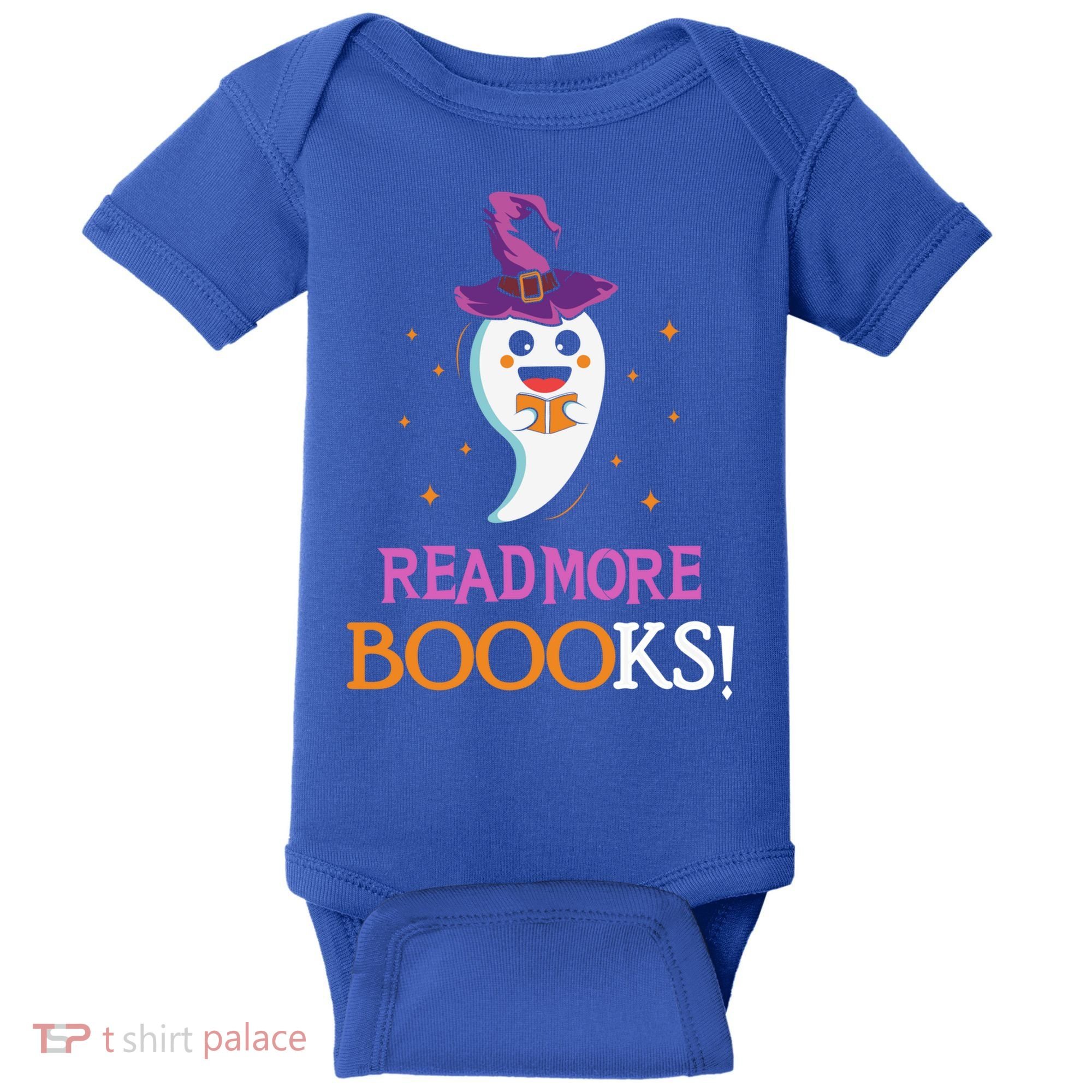 Read More Books Boo Halloween Costume Reading Lover Ghost Gift Baby Bodysuit