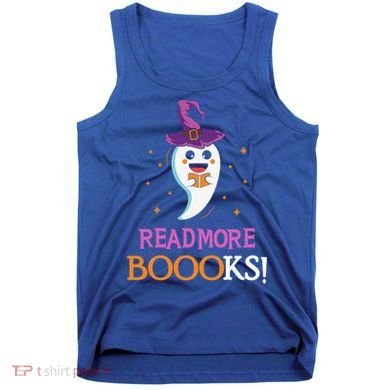 Read More Books Boo Halloween Costume Reading Lover Ghost Gift Tank Top
