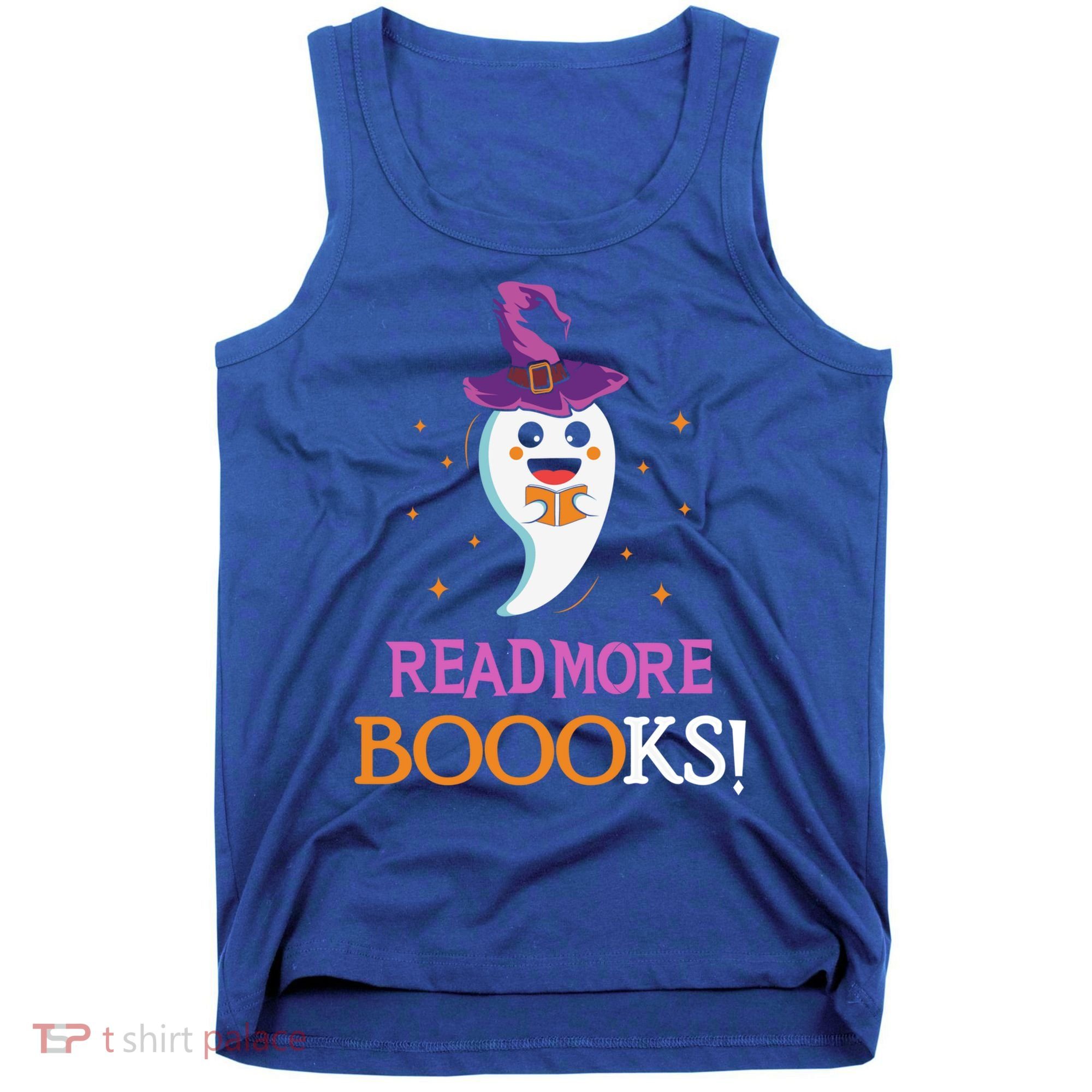 Read More Books Boo Halloween Costume Reading Lover Ghost Gift Tank Top