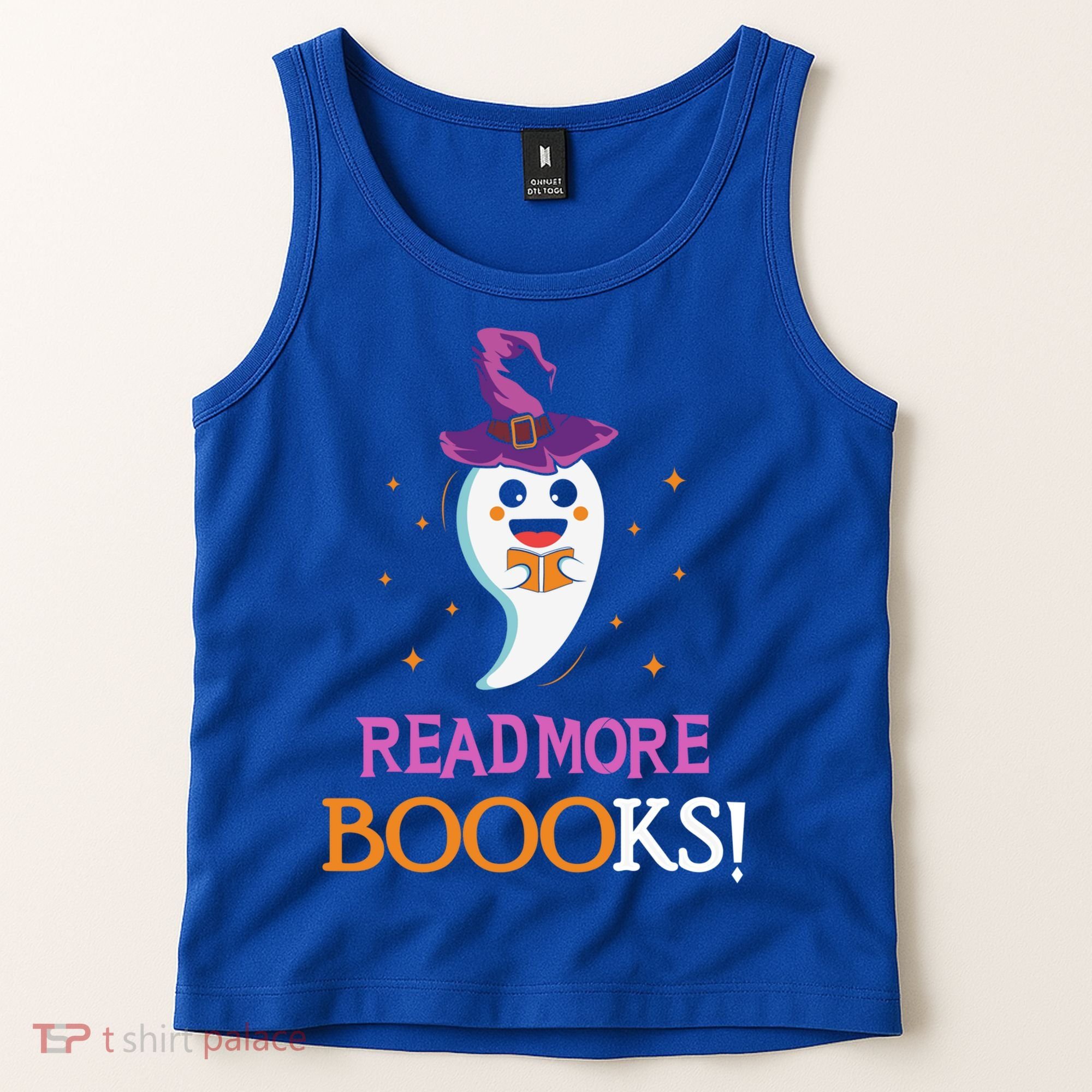 Read More Books Boo Halloween Costume Reading Lover Ghost Gift Tank Top