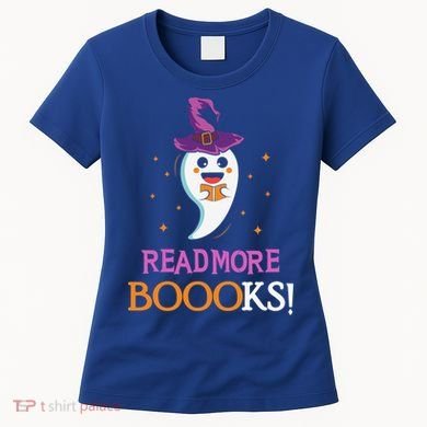 Read More Books Boo Halloween Costume Reading Lover Ghost Gift Women's T-Shirt