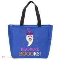 Read More Books Boo Halloween Costume Reading Lover Ghost Gift Tote Bag thumb 0