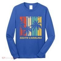 Retro Myrtle Beach South Carolina Palm Trees Vacation Long Sleeve Shirt thumb 0