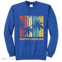 Retro Myrtle Beach South Carolina Palm Trees Vacation Sweatshirt thumb 0