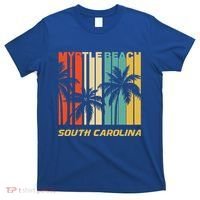 Retro Myrtle Beach South Carolina Palm Trees Vacation T-Shirt thumb 0