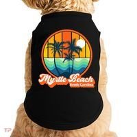 Retro Myrtle Beach South Carolina Summer 90s Beach Souvenirs Doggie Tank thumb 0