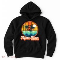 Retro Myrtle Beach South Carolina Summer 90s Beach Souvenirs Hoodie thumb 0