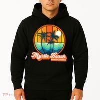 Retro Myrtle Beach South Carolina Summer 90s Beach Souvenirs Hoodie thumb 2