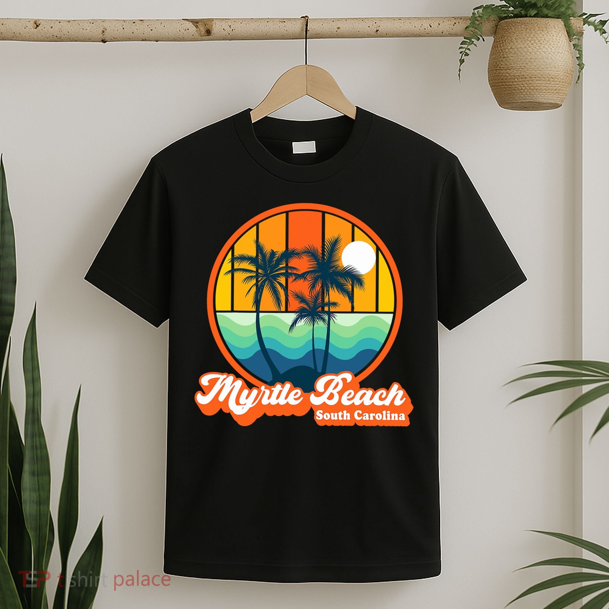 Retro Myrtle Beach South Carolina Summer 90s Beach Souvenirs T-Shirt