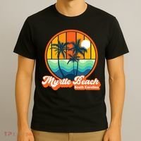 Retro Myrtle Beach South Carolina Summer 90s Beach Souvenirs T-Shirt thumb 3