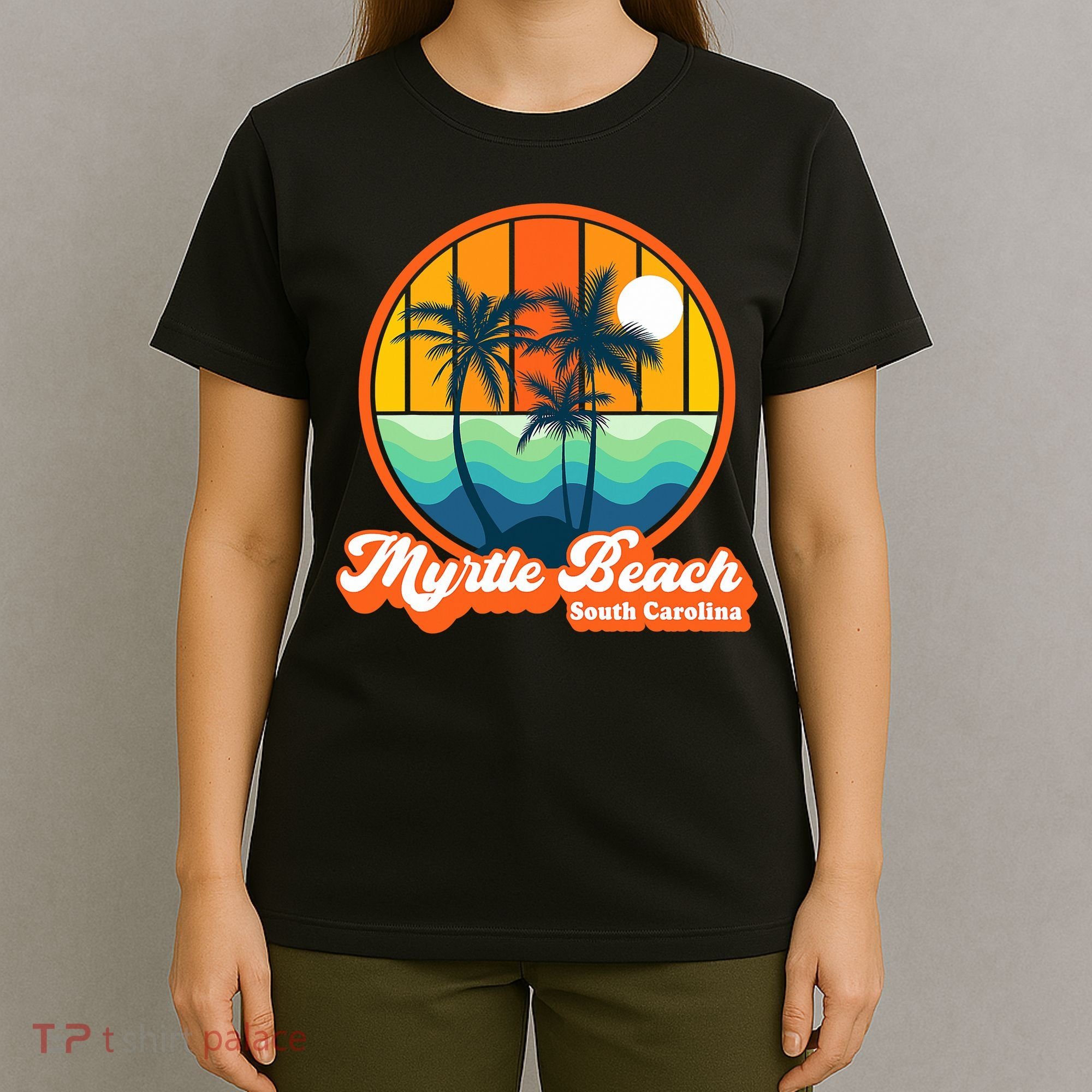 Retro Myrtle Beach South Carolina Summer 90s Beach Souvenirs T-Shirt