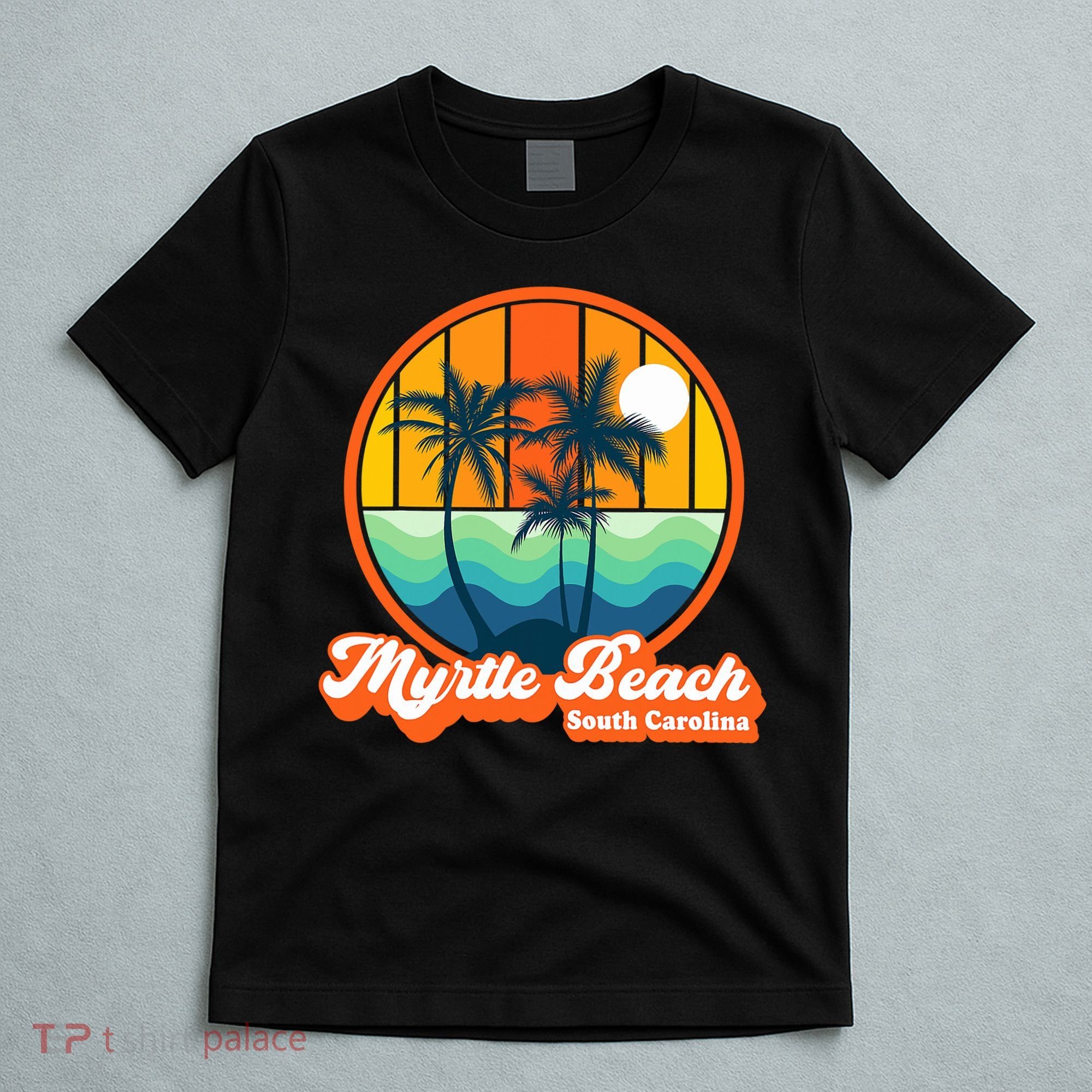 Retro Myrtle Beach South Carolina Summer 90s Beach Souvenirs T-Shirt