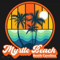 Retro Myrtle Beach South Carolina Summer 90s Beach Souvenirs Women's Hoodie thumb 2