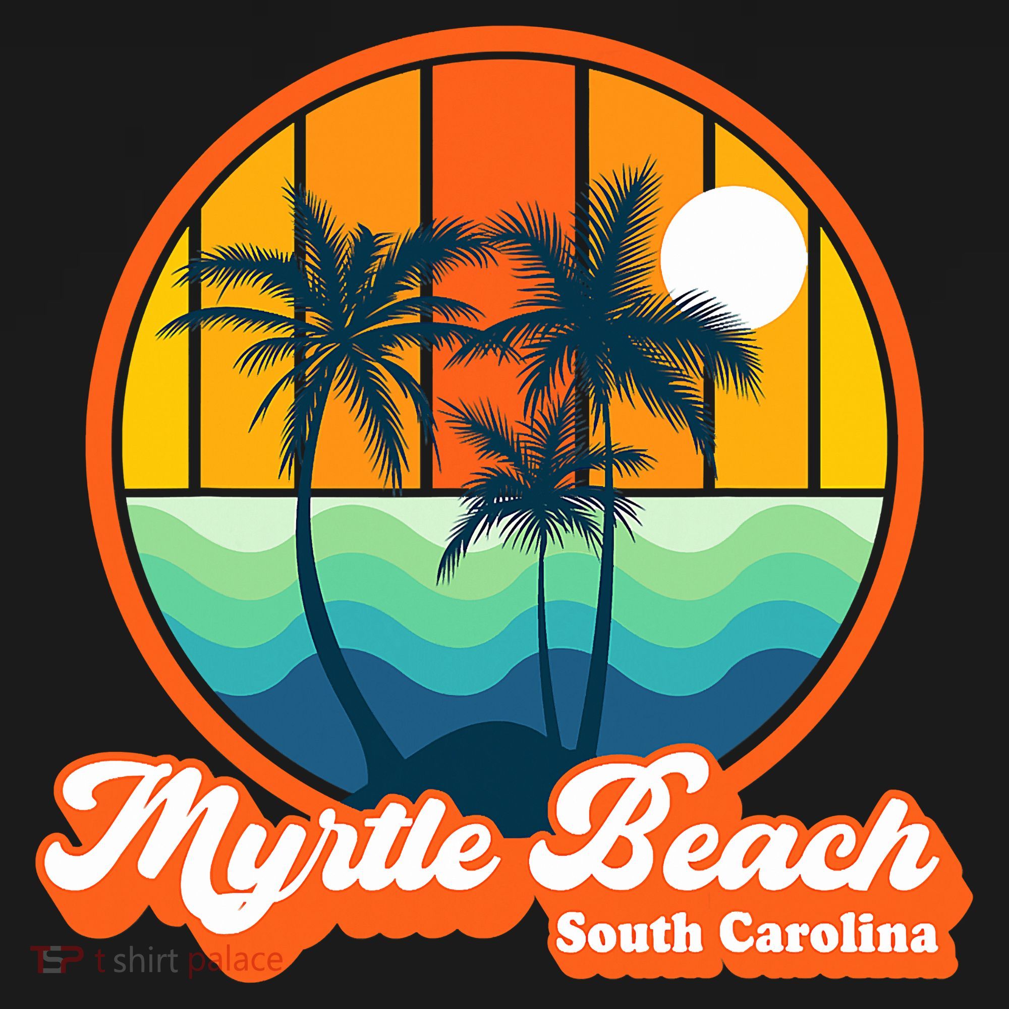 Retro Myrtle Beach South Carolina Summer 90s Beach Souvenirs Women's Hoodie