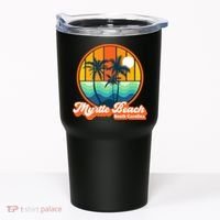 Retro Myrtle Beach South Carolina Summer 90s Beach Souvenirs Tumbler thumb 0