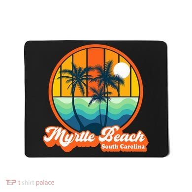 Retro Myrtle Beach South Carolina Summer 90s Beach Souvenirs Mousepad
