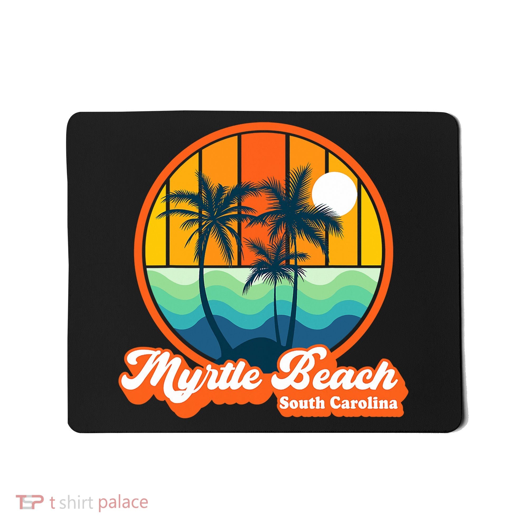 Retro Myrtle Beach South Carolina Summer 90s Beach Souvenirs Mousepad