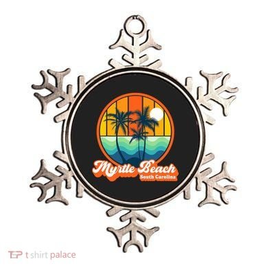 Retro Myrtle Beach South Carolina Summer 90s Beach Souvenirs Ornament