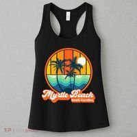 Retro Myrtle Beach South Carolina Summer 90s Beach Souvenirs Women's Tank Top thumb 3