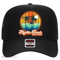Retro Myrtle Beach South Carolina Summer 90s Beach Souvenirs Hat thumb 0