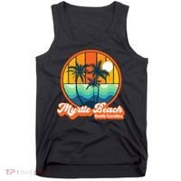 Retro Myrtle Beach South Carolina Summer 90s Beach Souvenirs Tank Top thumb 0