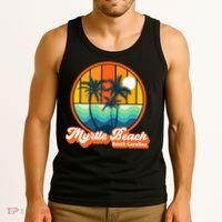 Retro Myrtle Beach South Carolina Summer 90s Beach Souvenirs Tank Top thumb 3
