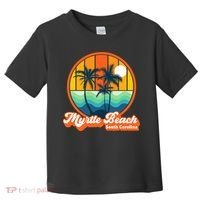 Retro Myrtle Beach South Carolina Summer 90s Beach Souvenirs Toddler T-Shirt thumb 0