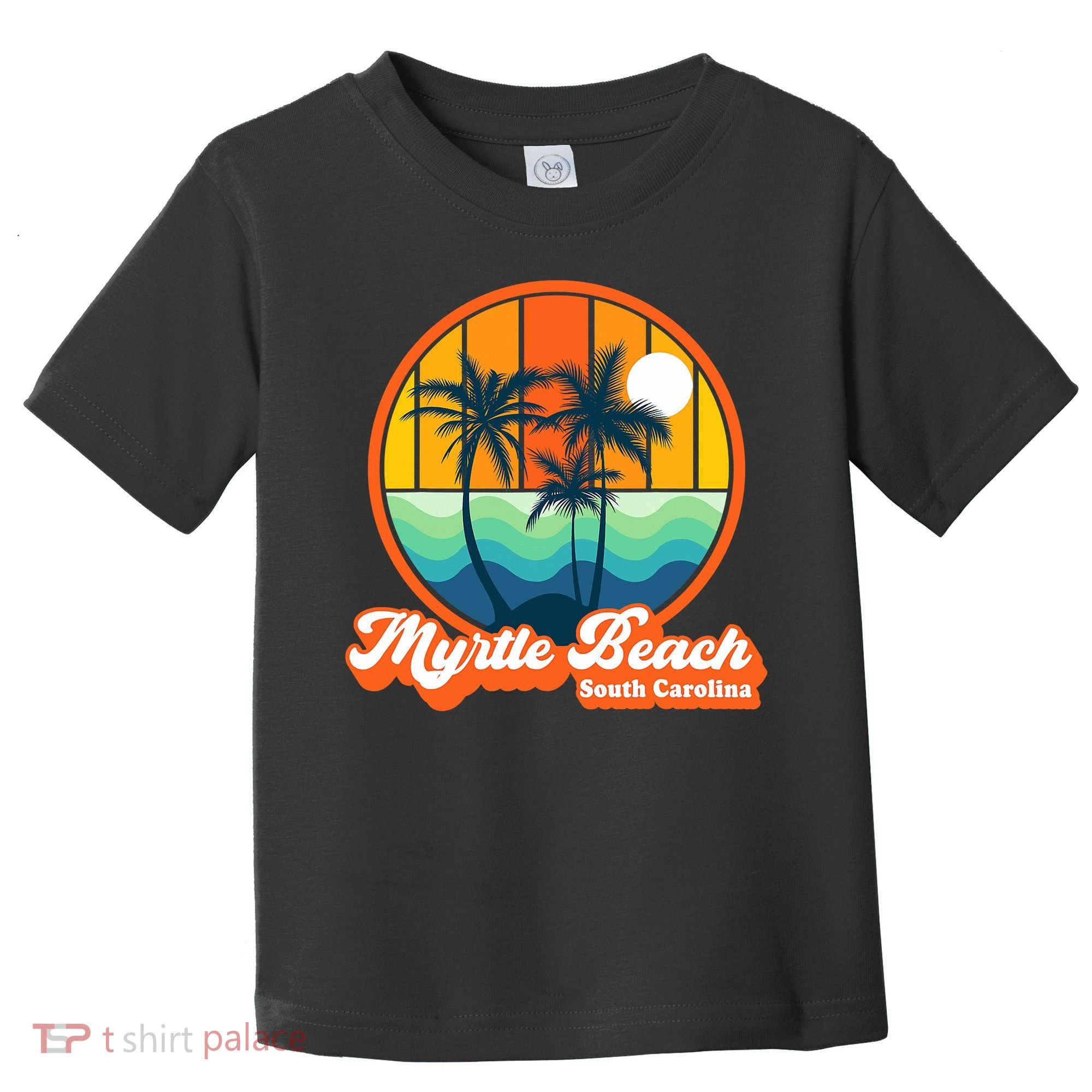 Retro Myrtle Beach South Carolina Summer 90s Beach Souvenirs Toddler T-Shirt