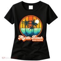 Retro Myrtle Beach South Carolina Summer 90s Beach Souvenirs Women's T-Shirt thumb 0
