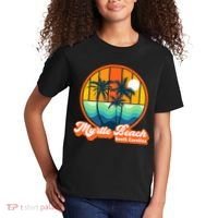 Retro Myrtle Beach South Carolina Summer 90s Beach Souvenirs Kids T-Shirt thumb 2