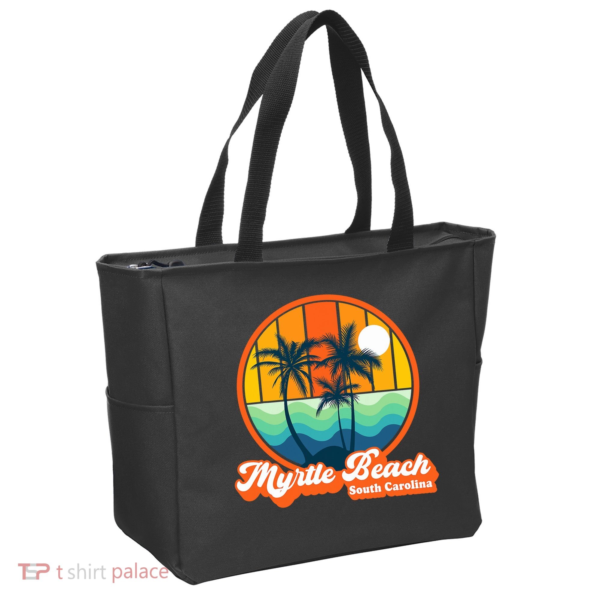 Retro Myrtle Beach South Carolina Summer 90s Beach Souvenirs Tote Bag