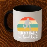 Rub My Balls For Good Luck Funny Bocce Ball Gift Coffee Mug thumb 2