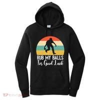 Rub My Balls For Good Luck Funny Bocce Ball Gift Women's Hoodie thumb 0