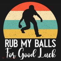 Rub My Balls For Good Luck Funny Bocce Ball Gift Women's Hoodie thumb 2